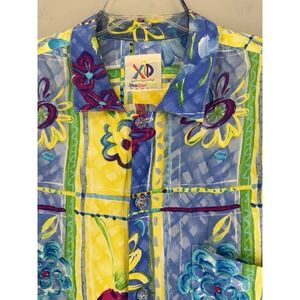 Extreme Island Designs Hawaiian Rayon Shirt Men's XL-2XL Floral Vibrant Colors
